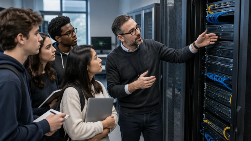 Information technology, how computers and networks work, and practical computing for students