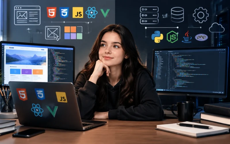 web development frontend vs backend